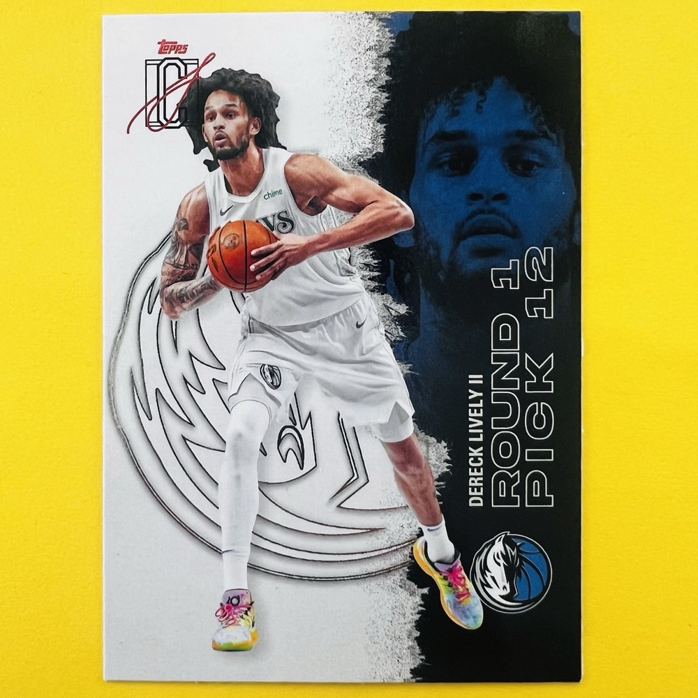 2025-26 Topps Signature Class Bronze Round 1 Pick Dereck Lively II #86 RC